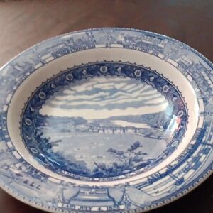 Vintage Shenango Pottery 1978 B&O RAILROAD HARPERS FAIRY SOUP BOWL